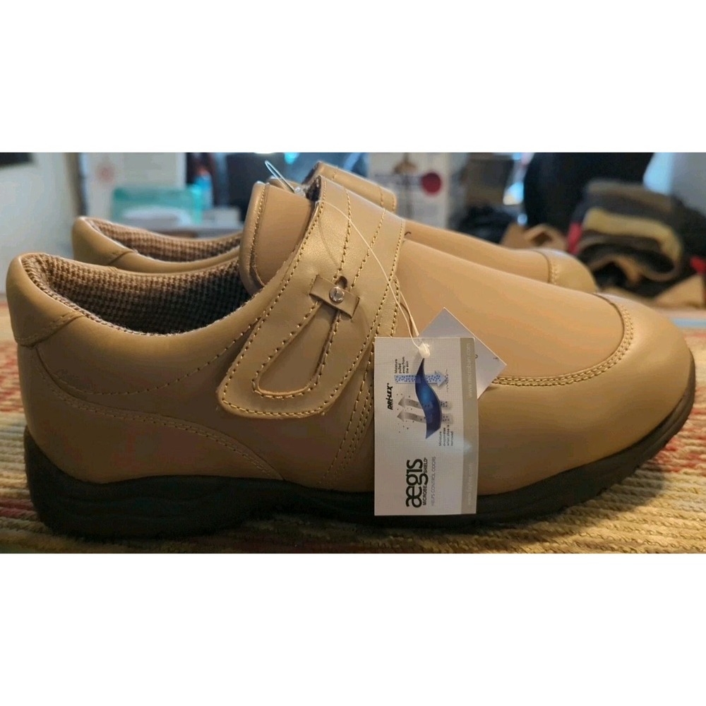 New With Tags Barefoot Freedom By Drew, Men's Tan Leather Loafers, 12XW Antwerp - Picture 9 of 10